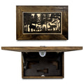 Hidden Gun Storage Cabinet Deer Buck Whitetail Wood Firearm Safe Concealment Furniture Wall Art