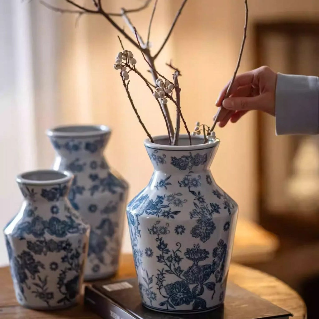 Indigo Porcelain Vase