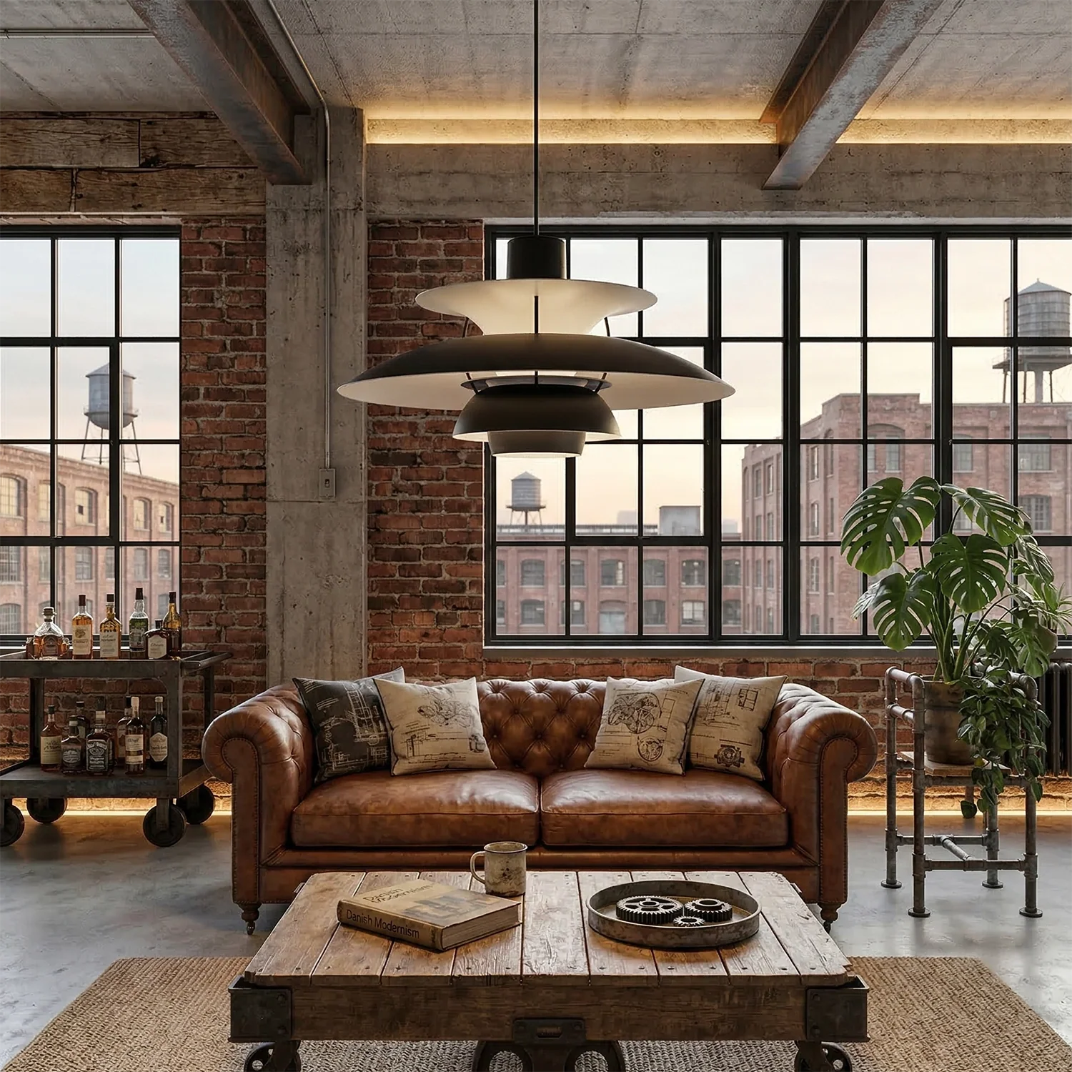 Multi-Tier Saucer Pendant Lamp
